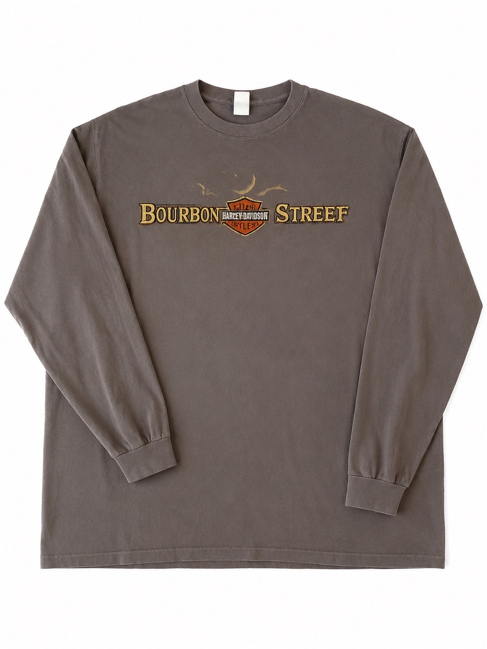 Harley-Davidson Bourbon Street Long Sleeve Tee - Taupe XL
